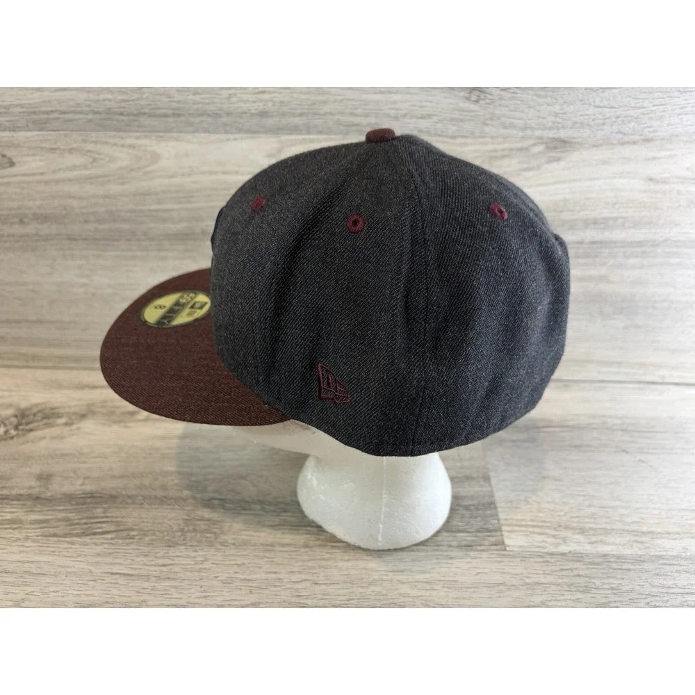 Boston Red Sox New Era 59Fifty Fitted Cap‎ Hat Size 8 Baseball MLB Gray